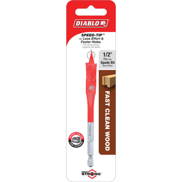 Diablo 1-2 In. x 4 In. SPEEDemon Spade Bit DSP1020 306462