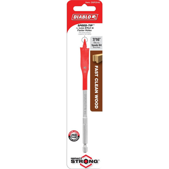 Diablo 7-16 In. x 6 In. SPEEDemon Spade Bit DSP2040 340687