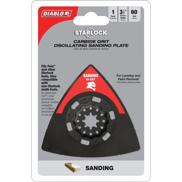 Diablo 60-Grit 3-1-2 In. Starlock Oscillating Sanding Plate DOS60CGSP 342471