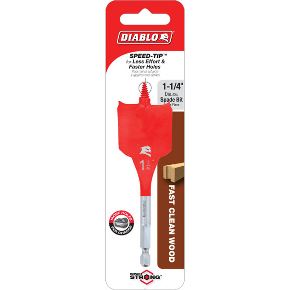 Diablo 1-1-4 In. x 4 In. SPEEDemon Spade Bit DSP1080 332415