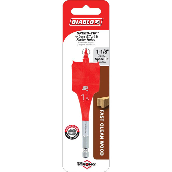 Diablo 1-1-8 In. x 4 In. SPEEDemon Spade Bit DSP1070 330245