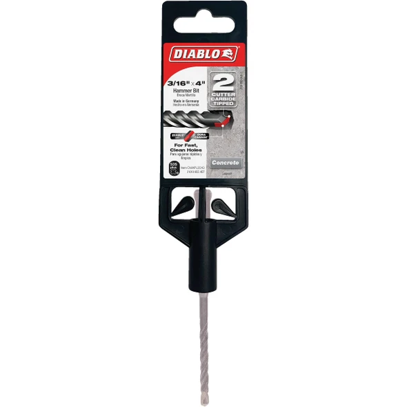 Diablo SDS-Plus 3/16 In. x 4 In. Carbide-Tipped Rotary Hammer Drill Bit