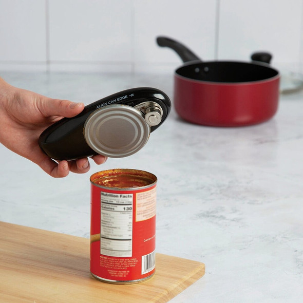 Kitchen Extras Black Electric Can Opener With 2AA Batteries EK11891-AS 620044