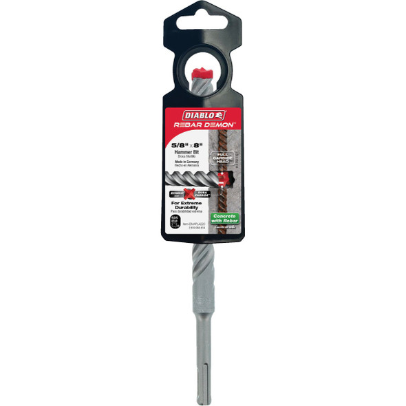 Diablo Rebar Demon 5-8 In. x 8 In. SDS-Plus Full Carbide Rotary Hammer Drill Bit DMAPL4220 387182