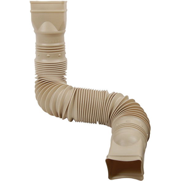Amerimax Flex-A-Spout Stone Vinyl Downspout Extension 85014