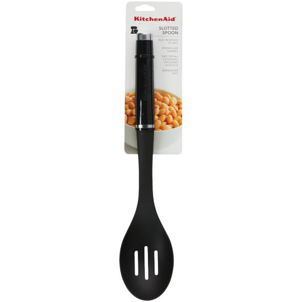KitchenAid 13 In. Black Nylon Slotted Spoon KitchenAid 13 In. Black Nylon Slotted Spoon
