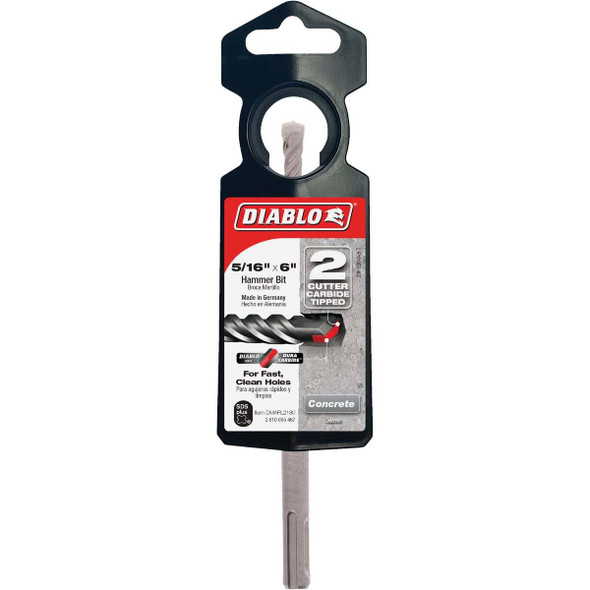 Diablo SDS-Plus 5/16 In. x 6 In. Carbide-Tipped Rotary Hammer Drill Bit
