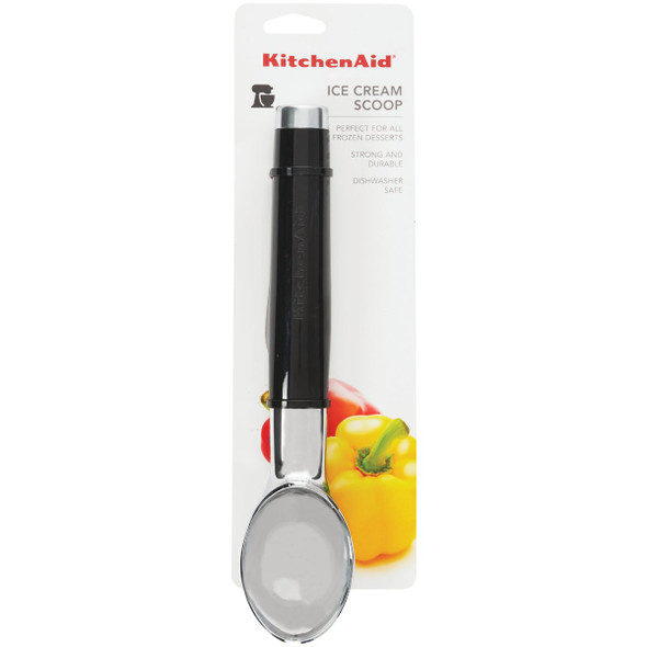 KitchenAid 8.5 In. Black Ice Cream Scoop