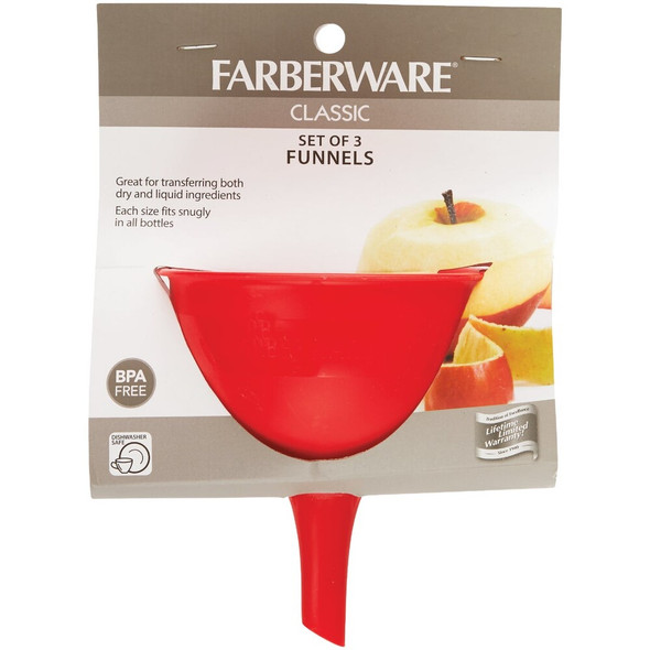 Farberware Red Funnel Set (3-Piece) 5215731 644464