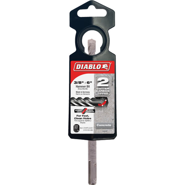 Diablo SDS-Plus 3/8 In. x 6 In. Carbide-Tipped Rotary Hammer Drill Bit DMAPL2220