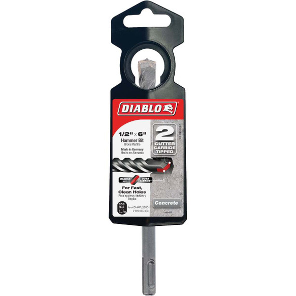 Diablo SDS-Plus 1/2 In. x 6 In. Carbide-Tipped Rotary Hammer Drill Bit DMAPL2300