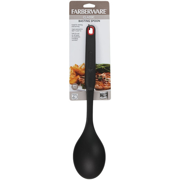 Farberware 13.5 In. Classic Black Nylon Basting Spoon 5211658 648406