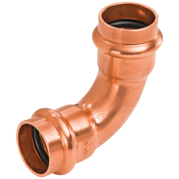 NIBCO 3/4 In. 90 Deg. Press Copper Elbow (1/4 Bend) 9055600PCU