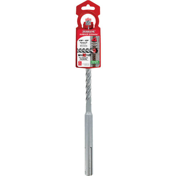Diablo Rebar Demon 1/2 In. x 13 In. SDS-Max Full Carbide Rotary Hammer Drill Bit