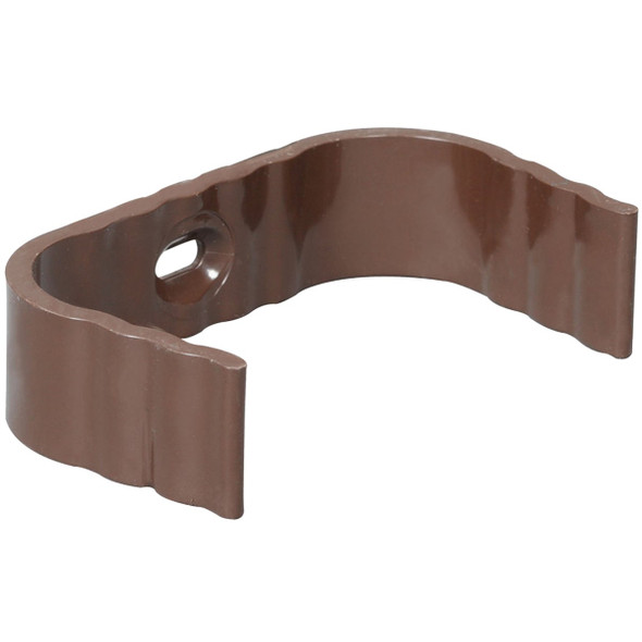 Amerimax 2 In. x 3 In. Traditional K-Style Brown Vinyl Downspout Clip M1634-30HP