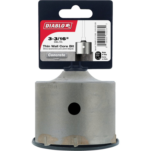 Diablo SDS-Plus 3-3/16 In. Thin Wall Core Rotary Hammer Drill Bit DMAPLCC1090