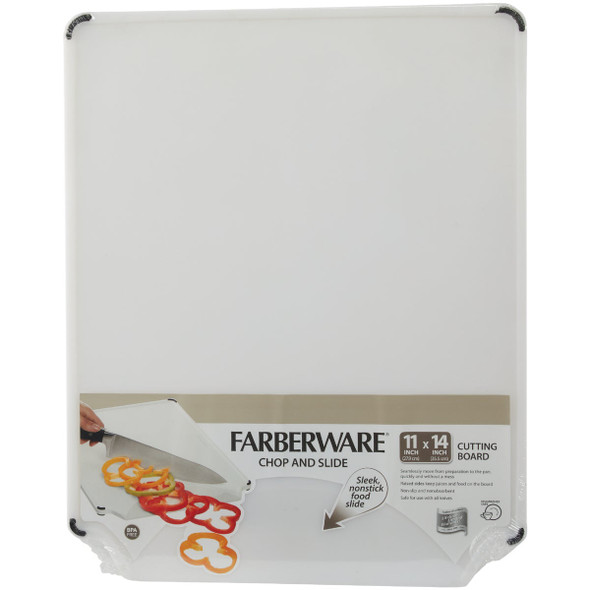 Farberware 11 In. x 14 In. Non-Slip Chop & Slide Cutting Board Farberware 11 In. x 14 In. Non-Slip Chop & Slide Cutting Board