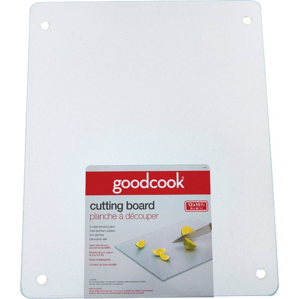 Goodcook 12 In. x 15 In. Silver Tempered Glass Cutting Board 10796