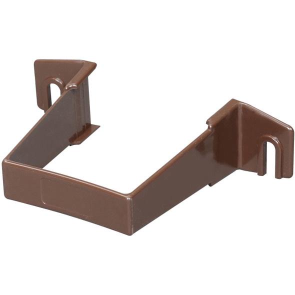Amerimax 2 In. Contemporary Brown Vinyl Square Downspout Clip T1534 Amerimax 2 In. Contemporary Brown Vinyl Square Downspout Clip T1534