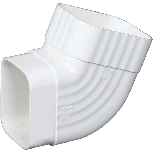 Amerimax 2 In. x 3 In. White Vinyl Side B Elbow M0628HP