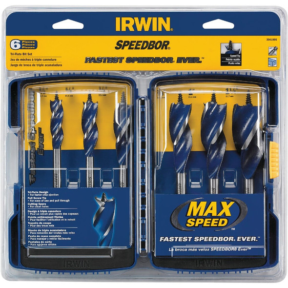 Irwin Speedbor MAX 6-Piece Auger Bit Set IWAX236PC 325094