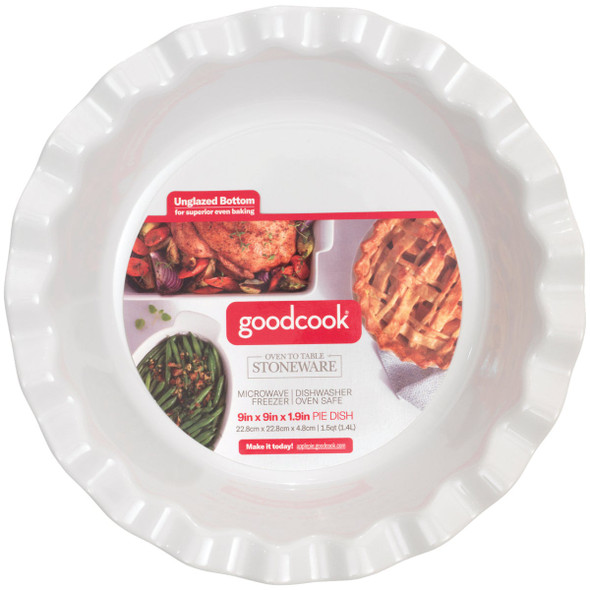 Goodcook 9 In. Stoneware Pie Dish