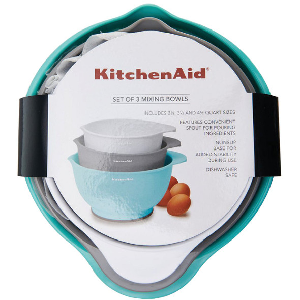 KitchenAid Plastic Mixing Bowls (3 Piece) KQ175OSA7A 603797