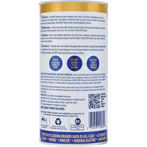 Bar Keepers Friend 15 Oz. Cleanser  11584 641267