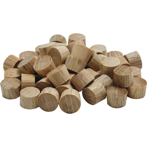 General Tools 3/8 In. Oak Flat Head Plug (50-Count) 313038