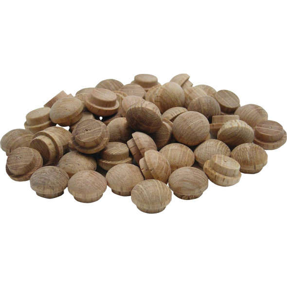 General Tools 3/8 In. Oak Round Head Button Plug (50-Count) 311038