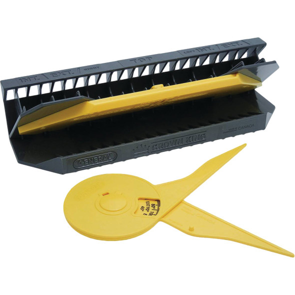 General Tools E-Z Pro Crown King Crown Mold Jig with Protractor 881