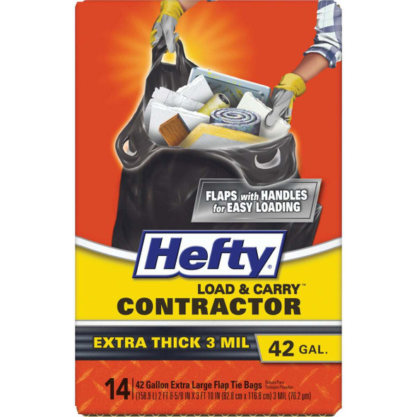 Hefty 42 Gal. Load & Carry Contractor Bags (14 Count) E24533