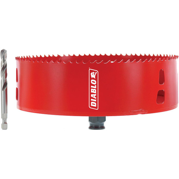 Diablo 6-3/8 In. Recessed Lighted Hole Saw with Pilot DHS6375RL