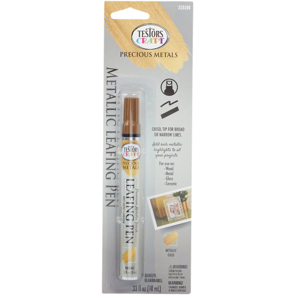 Testors Craft Metallic Gold Leafing Paint Pen 215190 798240