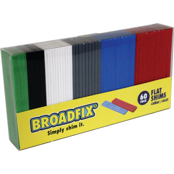Broadfix 4 In. L Flat Polypropylene Shim, Assorted Thicknesses (60-Count) Broadfix 4 In. L Flat Polypropylene Shim, Assorted Thicknesses (60-Count)