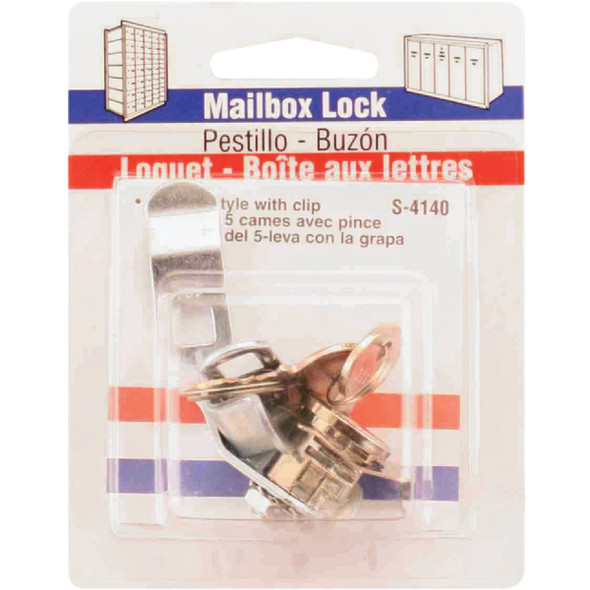Defender Security Nickel Spring Clip Mailbox Lock S 4140 228928