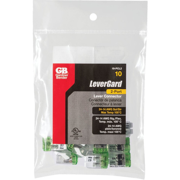 Gardner Bender 2-Port 600V Push-In Connector (10-Pack) 19-PCL2 538131