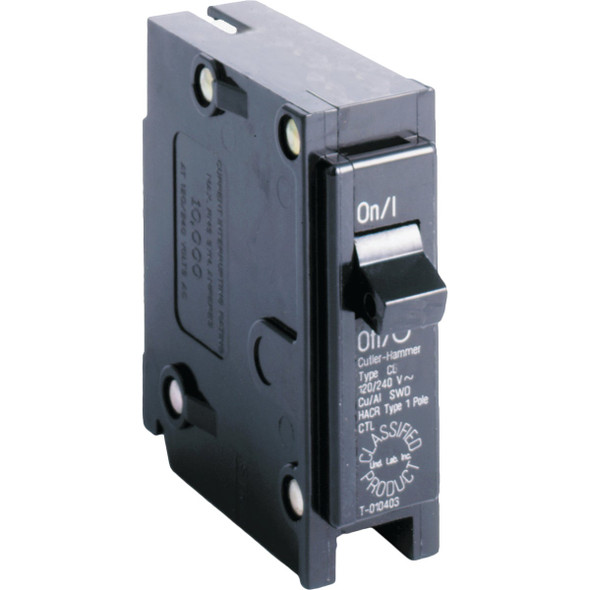 Eaton 20A Single-Pole Standard Trip Universal Replacement Circuit Breaker Eaton 20A Single-Pole Standard Trip Universal Replacement Circuit Breaker