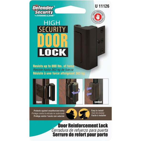 Defender Security Bronze High Security Door Reinforcement Lock U 11126 223286