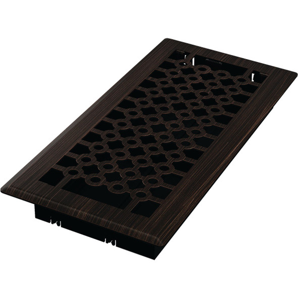 Imperial San Francisco 4 In. x 10 In. Oil-Rubbed Bronze Steel Floor Register