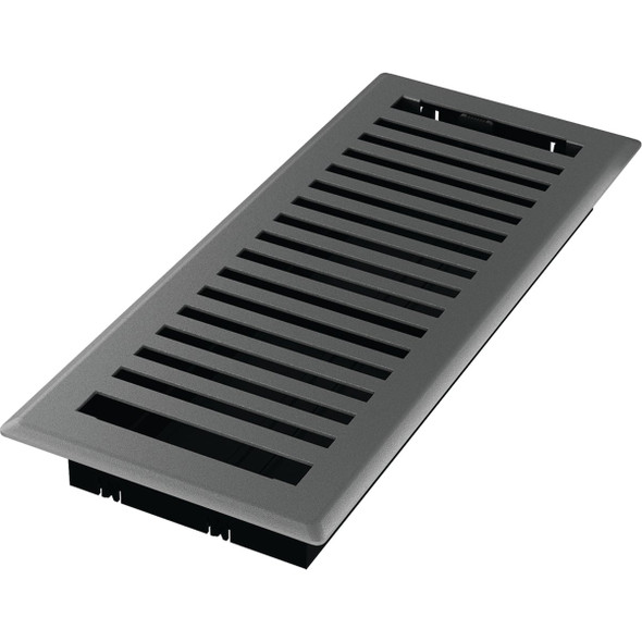 Imperial Montezuma 4 In. x 12 In. Gray Granite Steel Floor Register RG3445