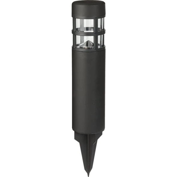Outdoor Expressions Black 3 Lumens Metal Solar Path Light NE-03 Pack of 12