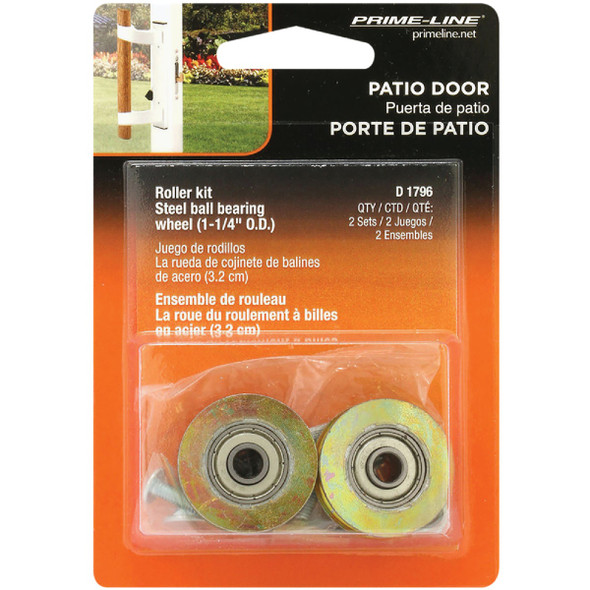 Prime-Line 1-1-4 In. Sliding Door Roller Set (2 Count) D 1796 235960