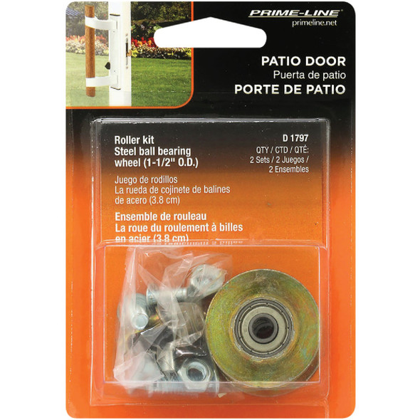 Prime-Line 1-1-2 In. Sliding Door Roller Set (2 Count) D 1797 236806