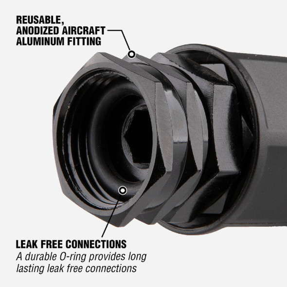 Flexzilla Pro 5/8 In. Barb 3/4 In. Female GHT Plastic Reusable End Hose Coupling Flexzilla Pro 5/8 In. Barb 3/4 In. Female GHT Plastic Reusable End Hose Coupling