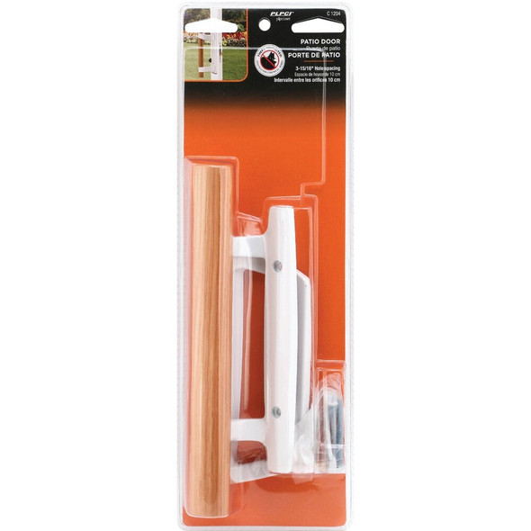 Prime-Line White Mortise Style Outside Sliding Door Handle Set C 1204 252352