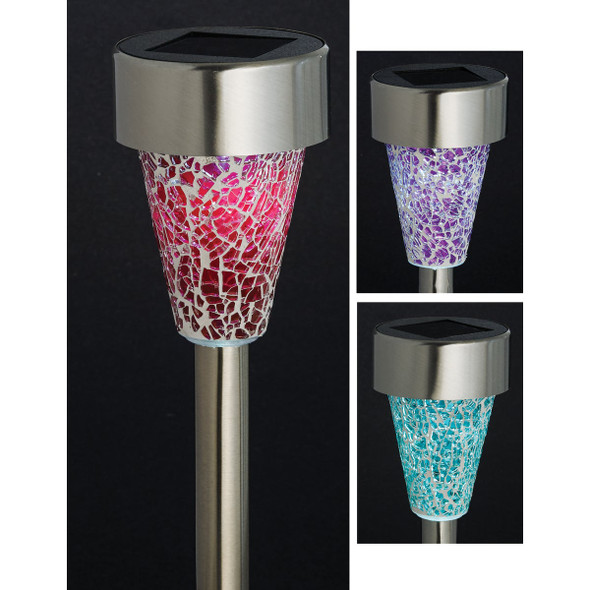 Outdoor Expressions Mosaic Solar Path Light LG-03-2 Pack of 12