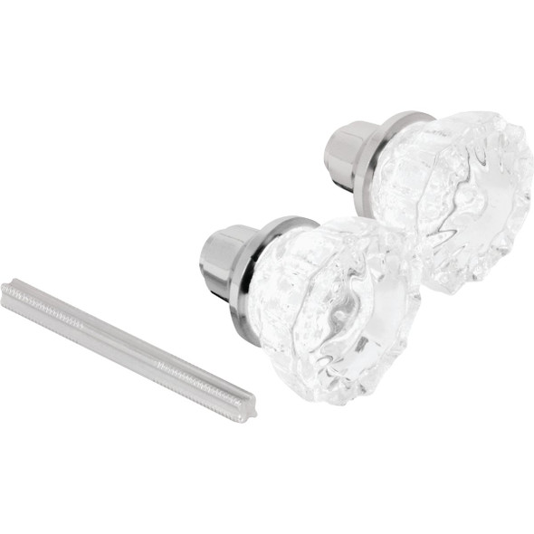 Defender Security 2 In. Glass Door Knob & Spindle Set E 28314