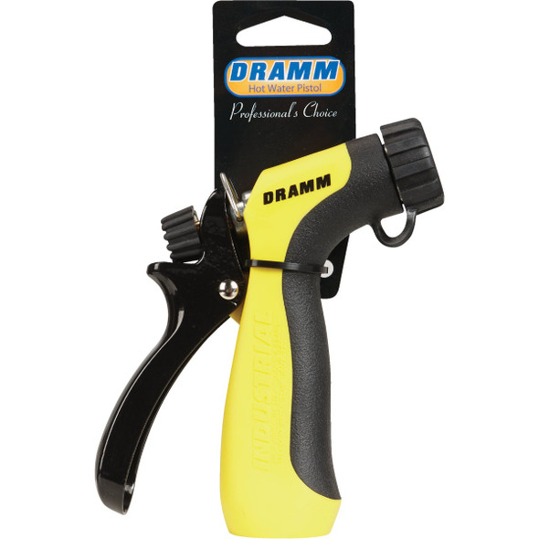 Dramm Heavy-Duty Metal Hot Water Pistol Nozzle, Yellow 10-12743 701757