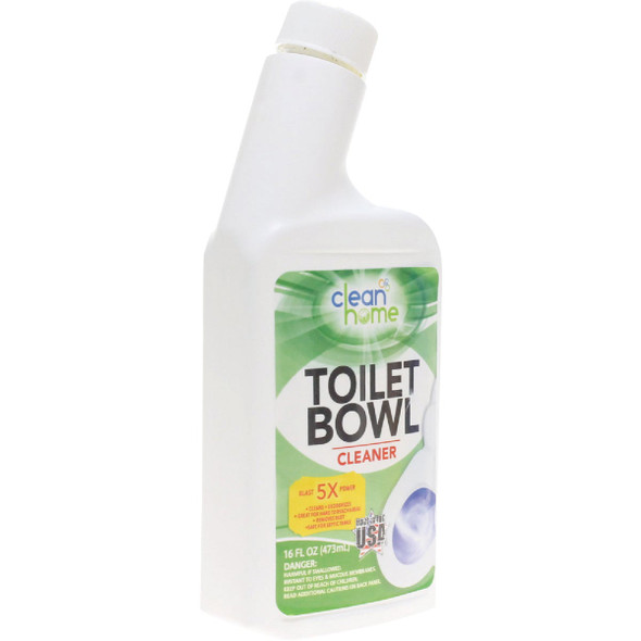 Clean Home 16 oz Liquid Chlorine Toilet Bowl Cleaner HS-100284 Pack of 12 970705